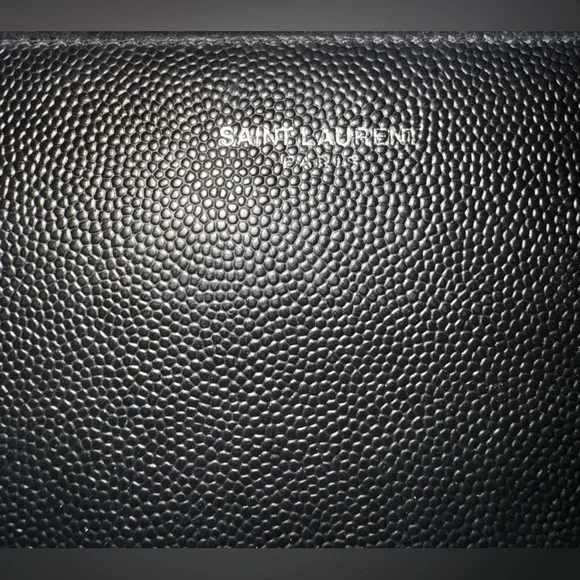Saint Laurent Black Pebbled Leather Long Zippy Wallet - Full Inclusion - Picture 3 of 14